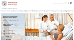 Desktop Screenshot of klinik-ebe.de